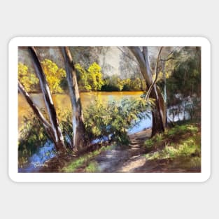 'Golden Wattle, Goulburn River' Sticker